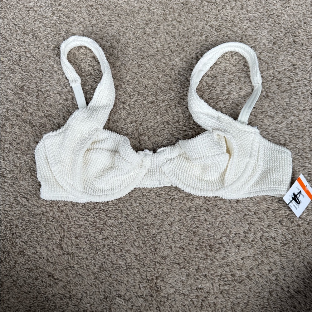 Good American Textured Bikini Top